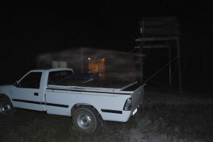Bakkie at cabin 04h45